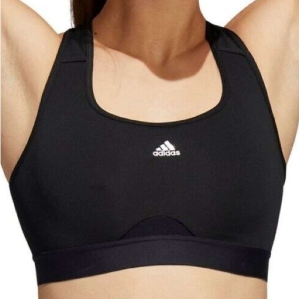 Adidas Black Sports Bra Support Sz Small